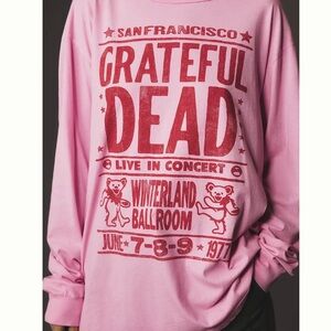 EUC Letluv Anthropologie Grateful Dead Graphic Tee (Ptp 20”)